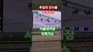 [경마]추입의 진수를 보여주다(서울경마장 이혁기수)#말 #경마 #shorts