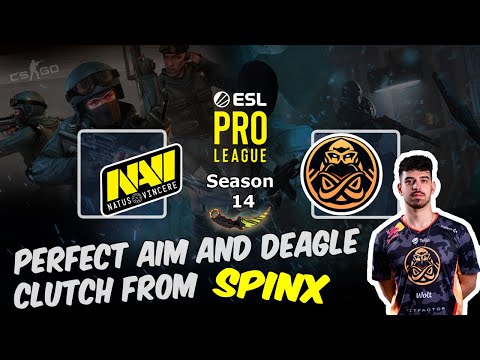 Perfect AIM and Deagle clutch from Spinx, NAVI vs ENCE, ESL Pro League Season 14