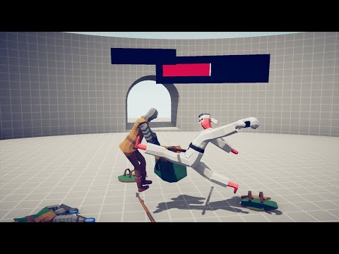 BOXING | KICKBOXER + HP BAR 1 vs 5 UNITS v2 - TABS - Totally Accurate Battle Simulator