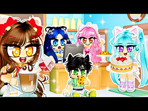 Working at a very NORMAL CAFE in Roblox...