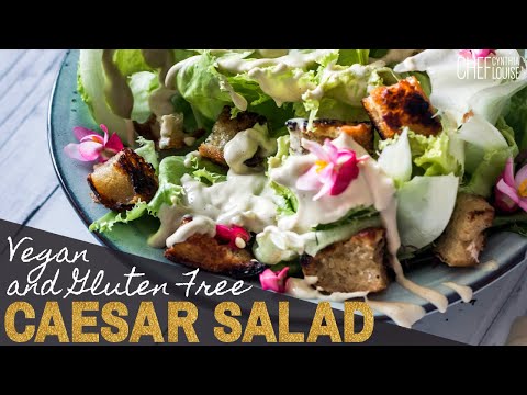 How To Make Vegan Caesar Salad In Minutes (Gluten Free Recipe)