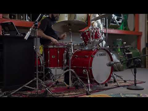 Yamaha Recording Custom Autumn Red Lacquer Drum Set 16x20 8x12 and 13x14 image 17