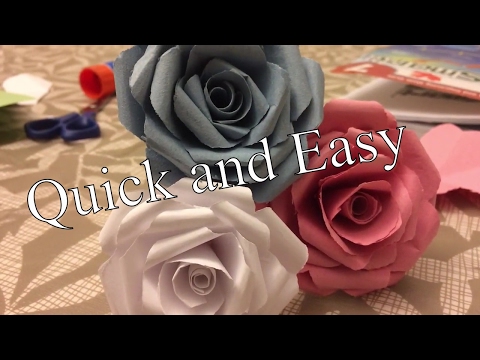EASY PAPER ROSE DIY BEST MOTHERS DAY GIFT