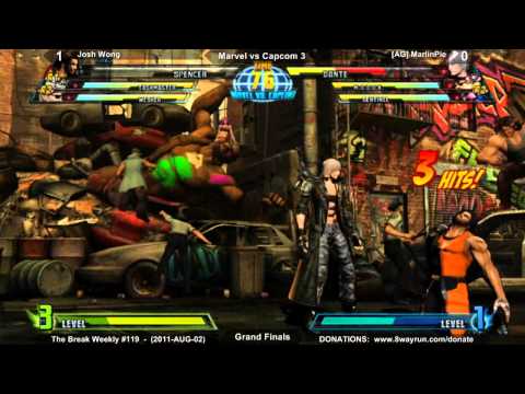 The Break Weekly #119 - MvC3 GF - Josh Wong VS [AG] MarlinPie