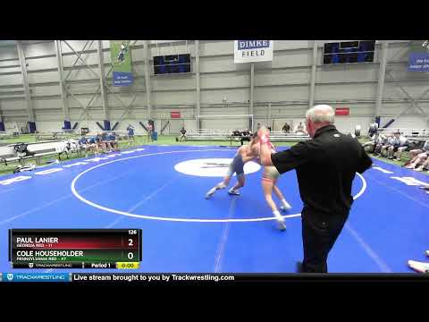 126 Lbs Semis & 1st Wrestleback (8 Team) - Paul Lanier, Georgia Red Vs Cole Householder, Pennsylva