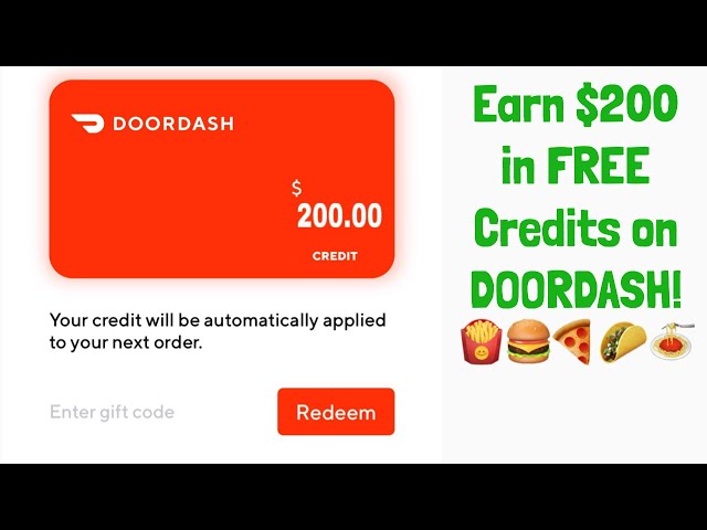 How To Get Free Doordash Credits