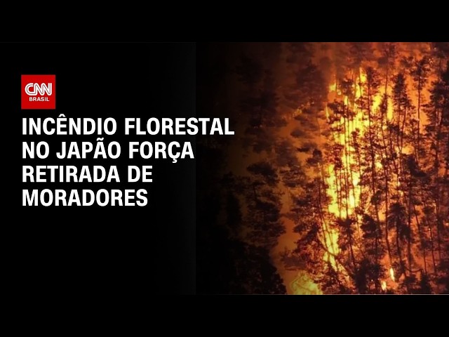 Incêndios florestais provocam ordens de retirada no norte do Japão | LIVE CNN