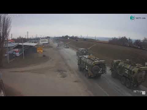 #Russian #tank invades #Ukraine with #Soviet flag