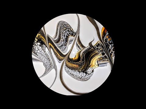 Beautiful Acrylic Pour ~ Bloomswipe ~ #1 Black & White Series #fluidart #Abstractart