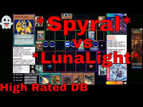 Going 2nd Spyrals Vs LunaLight High Rated DB Yugioh 2020