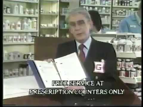 Genovese Drugs ad w/William B. Williams, 1980