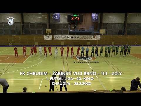 FK Chrudim - Žabinští Vlci Brno 11:1  - 1. Futsal liga • 20. kolo - 25.2.2022