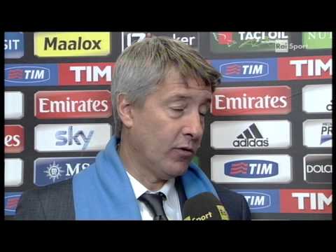 Bergodi al termine di Milan 4-1 Pescara