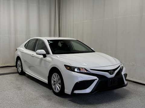 2024 Toyota Camry SE Auto in White for sale at Park Mazda in Sherwood Park, AB