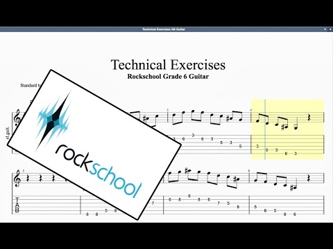 Technical Exercises Rockschool Grade 6 Guitar