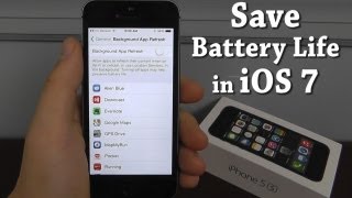How to Save Battery Life in iOS 7