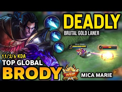 BRODY BEST BUILD 2022 | TOP GLOBAL BRODY GAMEPLAY | MOBILE LEGENDS✓