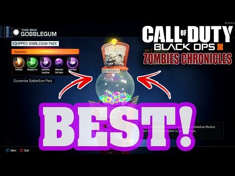 "ASCENSION REMASTERED" BEST GOBBLEGUM PACK! - BLACK OPS 3 DLC 5 ZOMBIES CHRONICLES