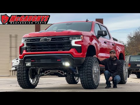 EPIC Truck Build: Chevy Silverado 1500 with a 9" McGaughys Lift Kit & 26x14 KG1 Forged Wheels
