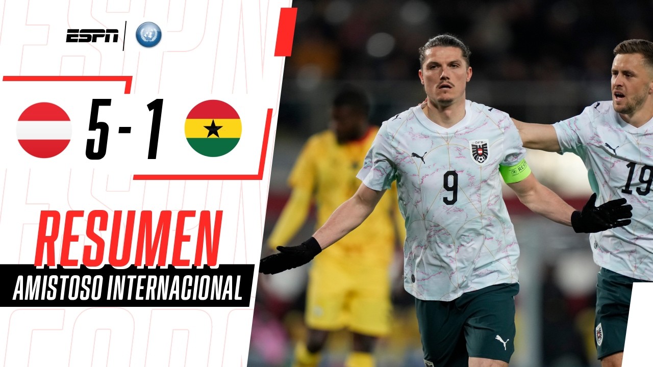 ATENCIÓN ARGENTINA: AUSTRIA NO TUVO PIEDAD A 3 MESES DEL MUNDIAL | Austria 5-1 Ghana | RESUMEN