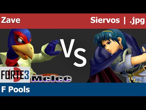Forte 3 Melee - Zave (Falco) vs Siervos | .jpg (Marth) - F Pools