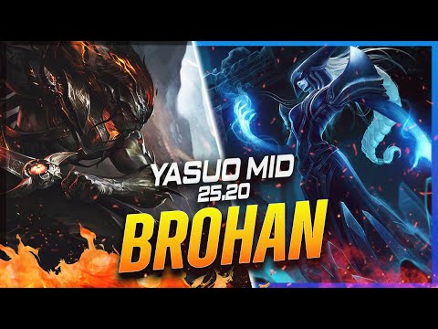 BROHAN - Yasuo vs Lissandra MID Patch 25.20 - Yasuo Gameplay