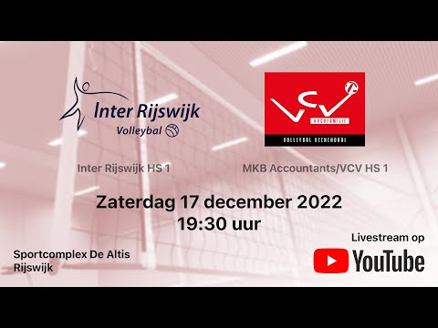 Inter Rijswijk HS 1 vs. MKB Accountants/VCV HS 1, Volleybal Topdivisie Heren
