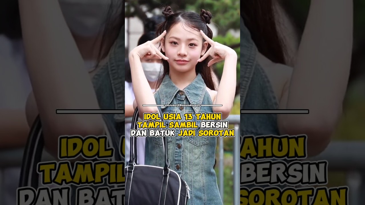 Idol usia 13 tahun tampil sambil bersin dan batuk jadi sorotan #kpop #shorts