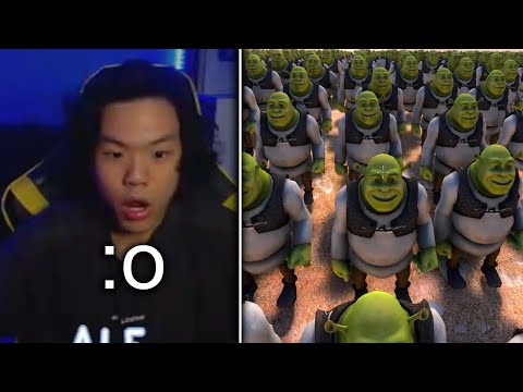 1000 SHREKS vs THANOS :O