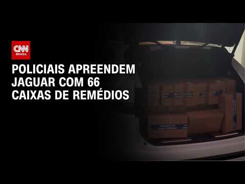 Policiais apreendem carro com 66 caixas de remédios | CNN NOVO DIA