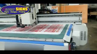 Watch How We Custom Print and Cut Yard Signs