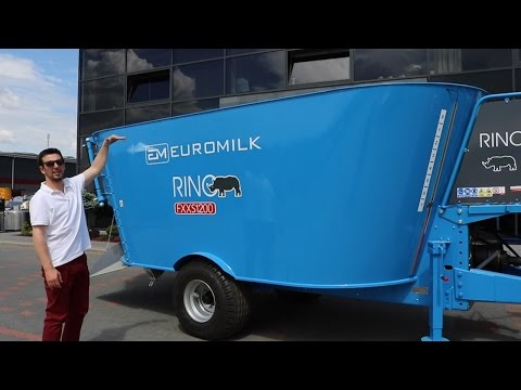 Rolnik Szuka prezentuje wóz paszowy firmy Euromilk