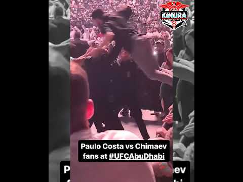 Slow Motion of Paulo Costa ATTACKED by Khamzat Chimaev Fans at UFC 294 