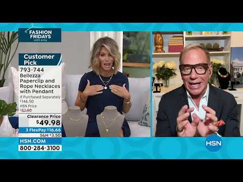 Bellezza Bronze Paperclip and Rope Necklaces with Pendant