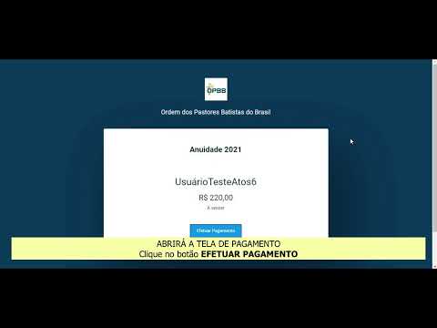 Vídeo sobre anuidade OPBB