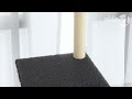 Albero per Gatti con Tiragraffi in Sisal Grigio Scuro 104 cm - Foto miniatura 1