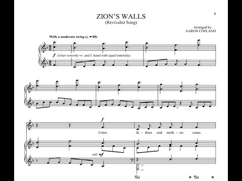 Aaron Copland: Zion's Walls
