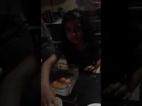 Mehtab baking a chocolate cake with her sister Jameela & brother Ebrahim #chocolatecake 