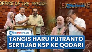 Tangis Haru AM Putranto Iringi Serah Terima Jabatan Kepala Staf Kepresidenan kepada Muhammad Qodari