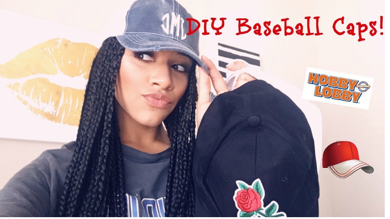 EASY DIY Baseball Caps | Make a baseball cap with me!