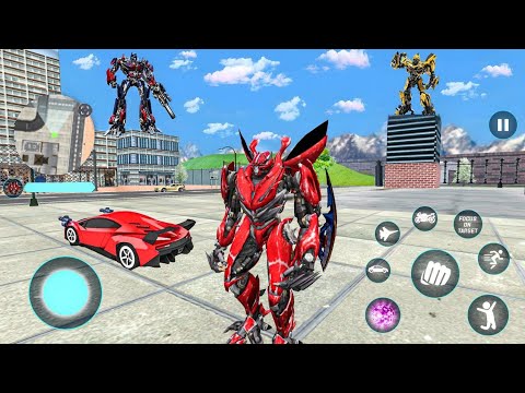 Megatron Jet Bike Car Transformation Robot Game 2020 - Android Gameplay