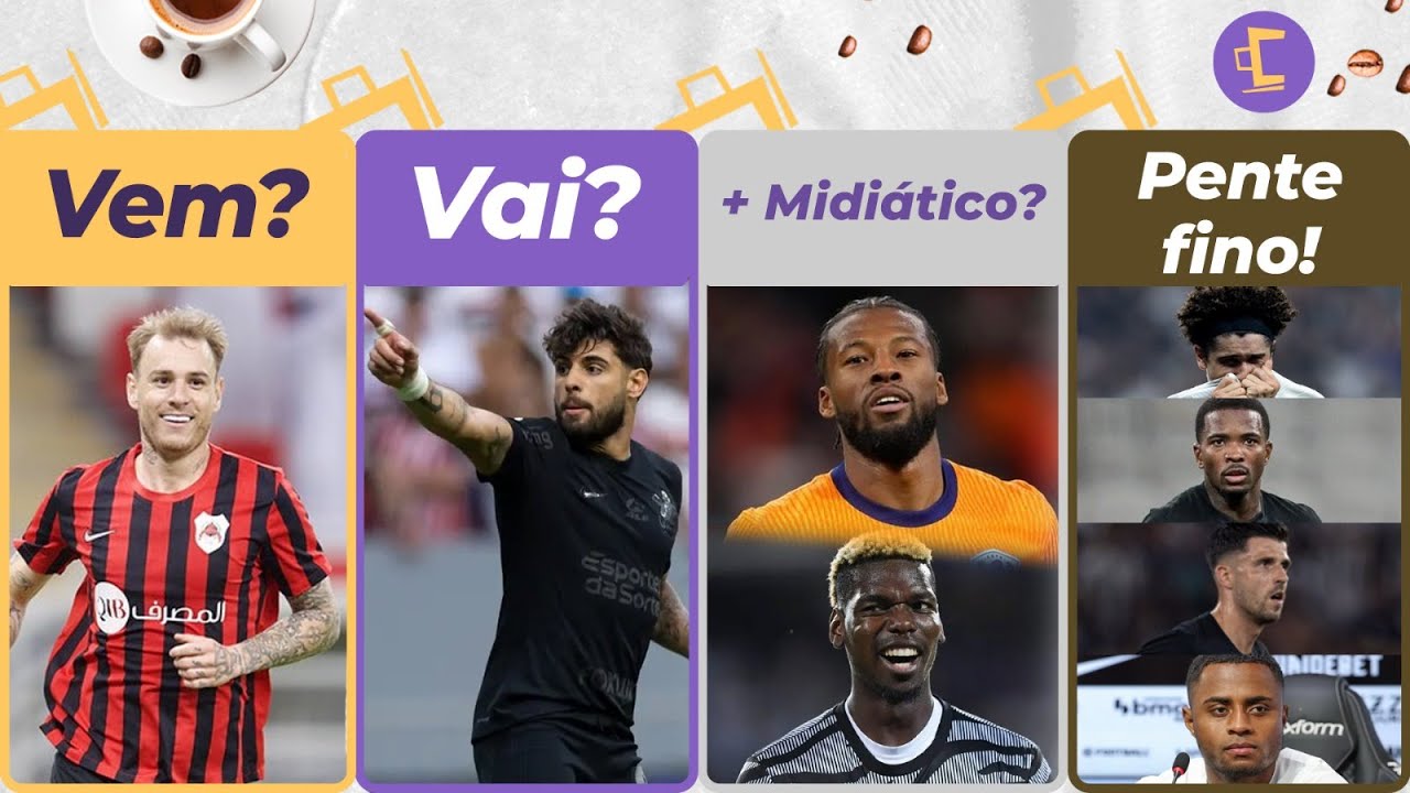 Corinthians pode trazer Roger Guedes? l Yuri Alberto sai? l Ex-Liverpool e Pogba no Timão? Chequei..