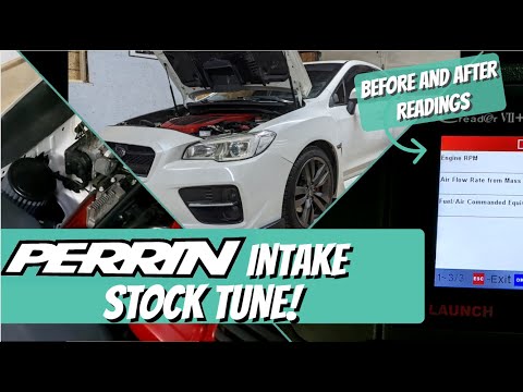 WRX Perrin Intake with NO TUNE. Is it safe? Real Readings Before and After Install.