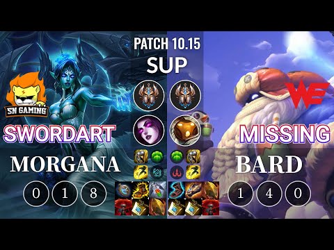 SN SwordArt Morgana vs WE Missing Bard Sup - KR Patch 10.15