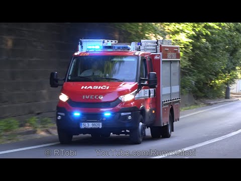 Turnov fire department Iveco Daily Light Rescue Van responding [CZ | 31.7.2022]