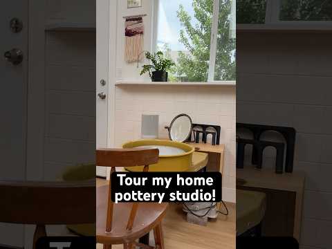 Tour my new home pottery studio, the Clay Cottage! 🌿 #pottery #ceramics #artist