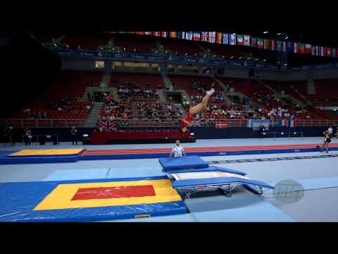 PIONTEK Hally (USA) - 2017 Trampoline Worlds, Sofia (BUL) - Qualification Double Mini Routine 2