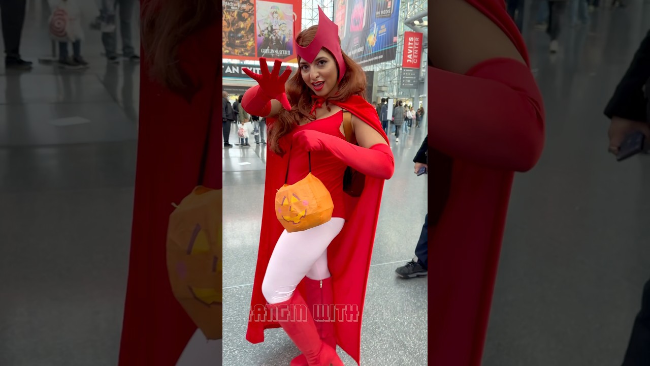 Marvel cosplays at New York Comic Con 2023 #marvel #cosplay #nycc #rogue #scarletwitch #xmen #mutant