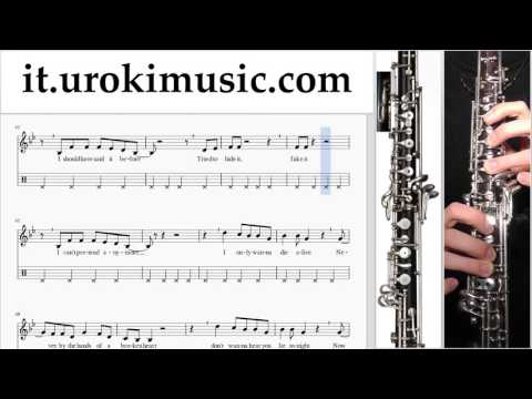Lezioni di Oboe Ariana Grande - Break Free Tutorial Spartito Parte#2 um-276