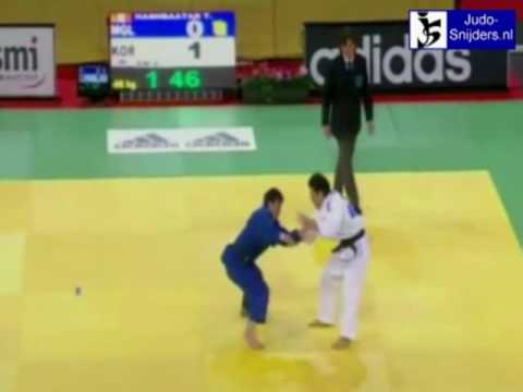Judo 2009 Paris: Tsagaanbaatar (MGL) - An (KOR) [-66kg].